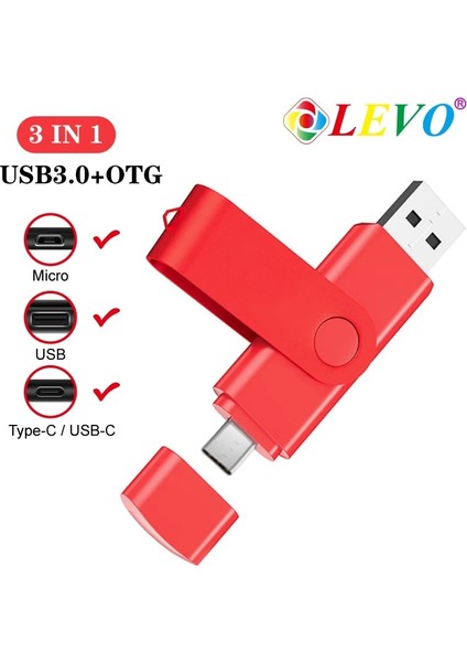 Yeşil 64 GB Tip C USB Flash Sürücü Otg Cle USB 3.0 Sopa 64 GB Otg Kalem Sürücü 8 GB 16 GB 32 GB 128 GB Depolama Aygıtları Fotoğraf Sopa Akıllı Telefon Için (Yurt Dışından)