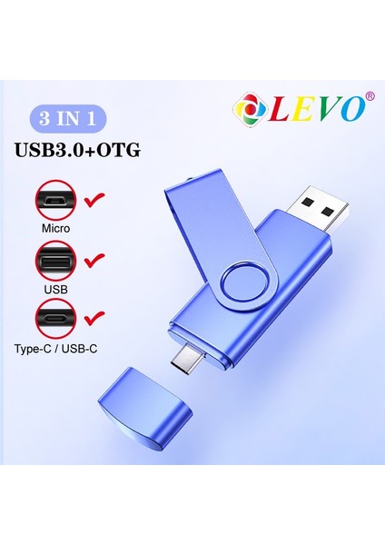 Yeşil 64 GB Tip C USB Flash Sürücü Otg Cle USB 3.0 Sopa 64 GB Otg Kalem Sürücü 8 GB 16 GB 32 GB 128 GB Depolama Aygıtları Fotoğraf Sopa Akıllı Telefon Için (Yurt Dışından)