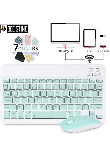 Lavanta-Fare Bluetooth Klavye iPad Xiaomi Samsung Huawei Tablet Dizüstü Ios Android Rusça Arapça Kore Taşınabilir Kablosuz Klavye (Yurt Dışından) fiyatları