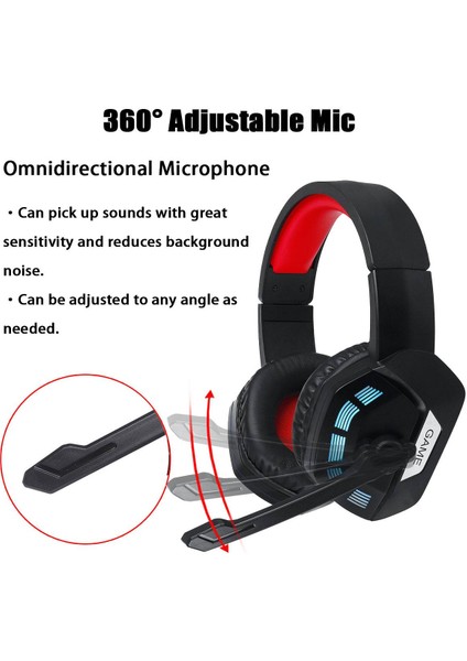 Mavi 5.1 7.1 Stereo Kablolu LED Oyun Kulaklığı Ps4 Oyuncu Kulaklık Için Mic ile Gürültü Önleyici Pc Bilgisayar Aşırı Kulak Pc Dizüstü Tablet Kask (Yurt Dışından) indirimleri