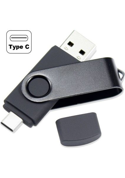 Siyah 32GB Mavi Kırmızı Yeşil 16G 32G 64GB USB 2.0 Tip C USB Flash Sürücü Akıllı Telefon USB Sopa Mobil Sabit Disk U Disk Yazma Diski (Yurt Dışından)