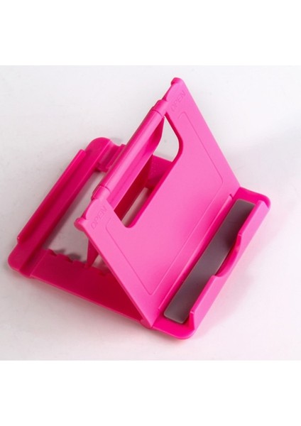 Pembe Telefon Tutucu Masa Standı Cep Telefonunuz Için Tripod iPhone Huawei Xiaomi iPhone Tablet Plastik Katlanabilir Masa Tutucu Standı (Yurt Dışından)