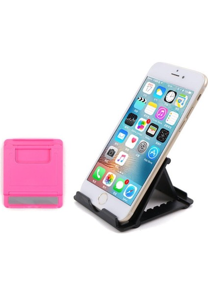 Pembe Telefon Tutucu Masa Standı Cep Telefonunuz Için Tripod iPhone Huawei Xiaomi iPhone Tablet Plastik Katlanabilir Masa Tutucu Standı (Yurt Dışından) fırsatları