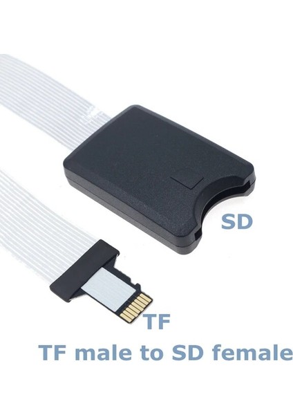 Tf M Sd F 48 cm Yeni 60 cm Tf Erkek Kadın Mikro Sd Kadın Erkek Kart Okuyucu Uzatma Adaptör Kablosu Genişletici Araba Gps Telefon Tv Kamera (Yurt Dışından)
