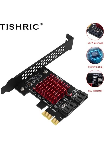 1x Ila 2 Sata Tıshrıc Pcıe Pcı E Sata 4x 1x Ila 2/6/10 Bağlantı Noktaları Sata 3.0 Denetleyici Pci Express Çarpan Genişletme Kartı 6 Gbps Ek Kart Yükselticisi (Yurt Dışından)