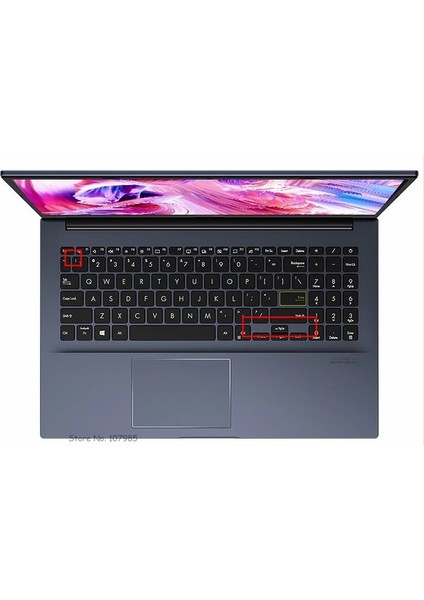 Gradualpink 15.6 Inç Laptop Klavye Kapak Koruyucu Asus Vivobook 15 X513UA X513E X513EP E510 E510MA E510M S533JQ S533E S533EQ S533FL (Yurt Dışından) modelleri