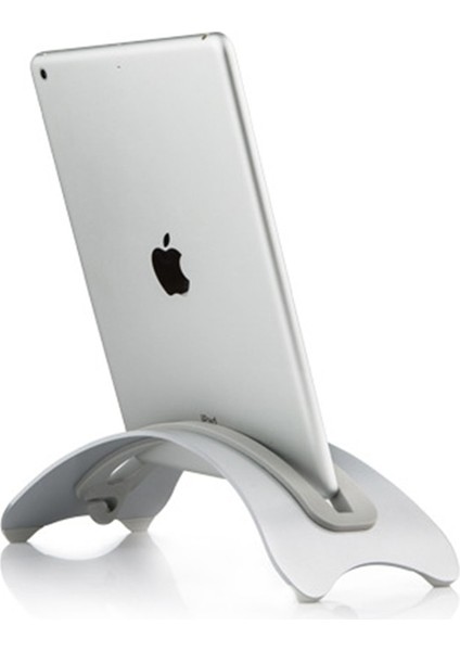 Stand Gümüş 1.8 cm Dikey Dizüstü Bilgisayar Standı Alüminyum Metal Taban Masaüstü Dikey Tablet Tutucu MacBook Kitap Dock Aksesuarları Için Silikon Ped Destek (Yurt Dışından)