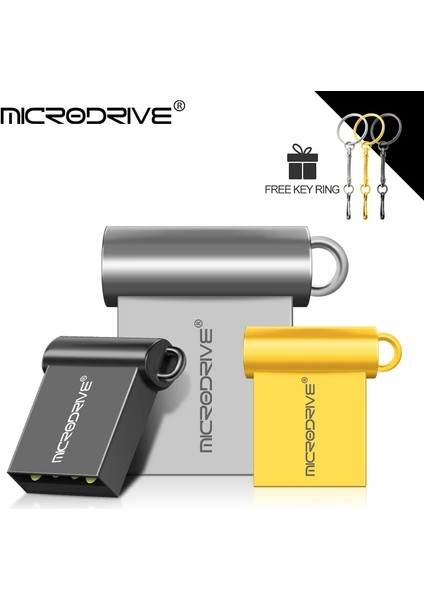 Gümüş 8 GB Yeni Süper Mini Metal USB Flash Sürücü 16/32 GB Minik Pendrive Memory Stick 64 GB 128 GB Depolama Cihazı Su Geçirmez U Disk (Yurt Dışından) modelleri