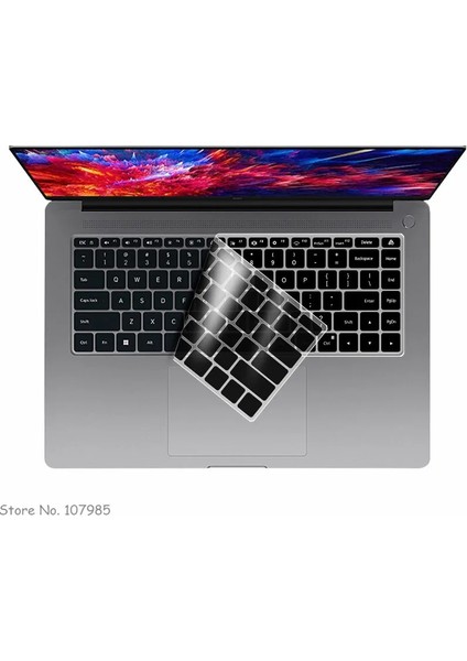 Tpu Silikon Tpu Şeffaf Klavye Kapak Cilt Koruyucu Xıaomı Mı Redmibook Pro 15 2022 15.6 Inç Redmi Kitap PRO15 2022 (Yurt Dışından)