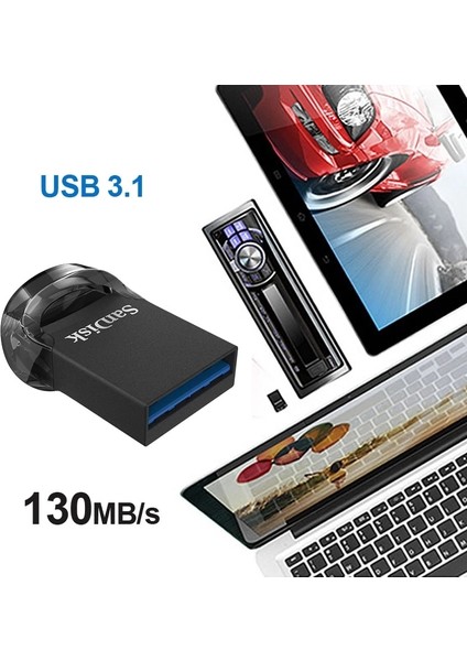 CZ33-16GB Sandisk CZ430 Ultra Fit USB 3.1 Flash Kalem Sürücü 512GB 256GB 128GB 64GB 32GB 16GB CZ33 Usb2.0 Memory Stick Flash Disk USB U Disk (Yurt Dışından)
