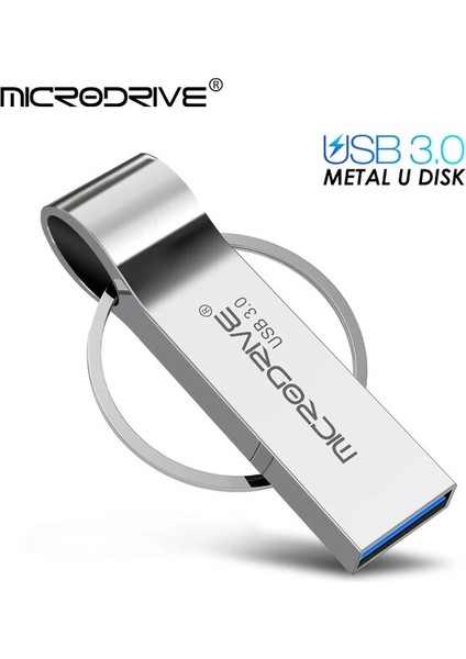 Gümüş 512GB Gerçek Kapasiteli Metal Kalem Sürücü 3.0 Metal USB Flash Sürücü 128GB 64GB 32GB Yüksek Hızlı 16GB 256GB 512GB Bellek Flash Usb3.0 Stick (Yurt Dışından)