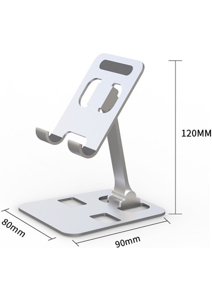 TZH032 Gümüş Katlanabilir Tablet Cep Telefonu Masaüstü Telefon iPad iPhone Samsung Için Standı Masa Tutucu Ayarlanabilir Masa Braketi Akıllı Telefon Standı (Yurt Dışından) indirimleri