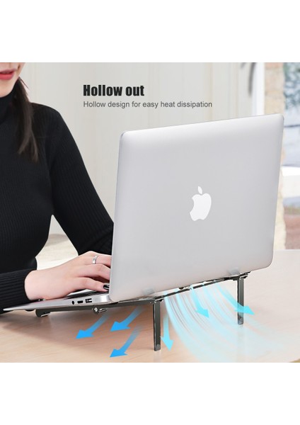 Gri Stand ve Çanta Oatsbasf Mini Taşınabilir Dizüstü Bilgisayar Standı Tutucu Macbook Air Pro iPad 3 In 1 Sihirli Çubuk Cep Tablet Telefon Tutucu Dizüstü Standı (Yurt Dışından)