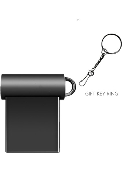 Koyu Gri 32GB Metal Mini USB Flash Sürücü Pendrive Minik Kalem Sürücü U Sopa U Disk Memory Stick USB Sopa Küçük Hediye 4gb 8gb 16GB 32GB 64GB (Yurt Dışından)