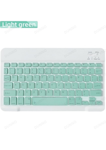 Açık Yeşil 1 Bluetooth Uyumlu Klavye Samsung iPad Xiaomi Huawei Lenovo Tablet Ios Android Windows Kablosuz Teclado ve Fare Için (Yurt Dışından)