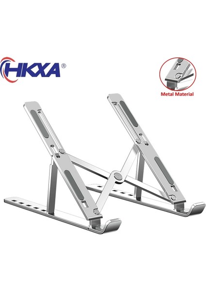 Siyah Katlanabilir Dizüstü Bilgisayar Standı Alüminyum Dizüstü Standı Taşınabilir Dizüstü Bilgisayar Tutucu Tablet Standı Bilgisayar Desteği MacBook Air Pro ipad (Yurt Dışından)