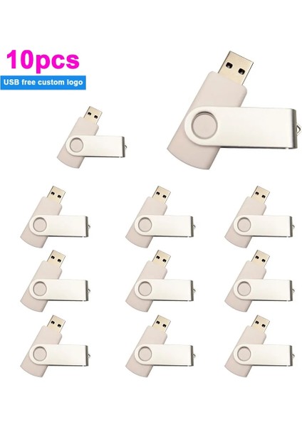 Stil 2 2 GB 10 Adet/grup Dönebilen USB Flash Sürücü 2.0 Kalem Sürücüler 64 GB 32 GB 16 GB 8 GB 4 GB Pendrive USB Memory Stick Fotoğraf Hediye Için Ücretsiz Logo (Yurt Dışından)