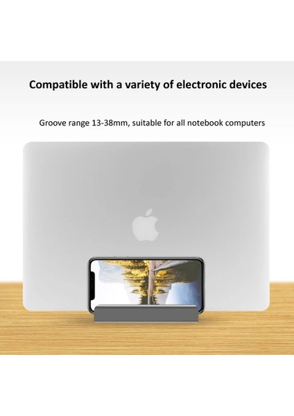 Tek Gümüş Dikey Ayarlanabilir Dizüstü Bilgisayar Standı Alüminyum Taşınabilir Dizüstü Bilgisayar Montaj Desteği Tabanı Tutucu MacBook Pro Hava Aksesuarı Kitap Tutucu (Yurt Dışından) indirimleri