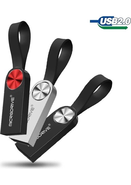 Gümüş 64GB Yüksek Hızlı USB 2.0 Flash Sürücü 128GB 64GB Flash USB Stick 16GB 32GB Memory Stick Su Geçirmez Pendrive Anahtar U Disk Hediyesi (Yurt Dışından)