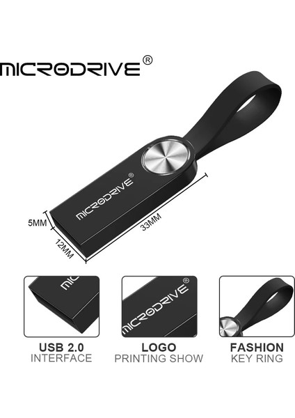 Gümüş 64GB Yüksek Hızlı USB 2.0 Flash Sürücü 128GB 64GB Flash USB Stick 16GB 32GB Memory Stick Su Geçirmez Pendrive Anahtar U Disk Hediyesi (Yurt Dışından)