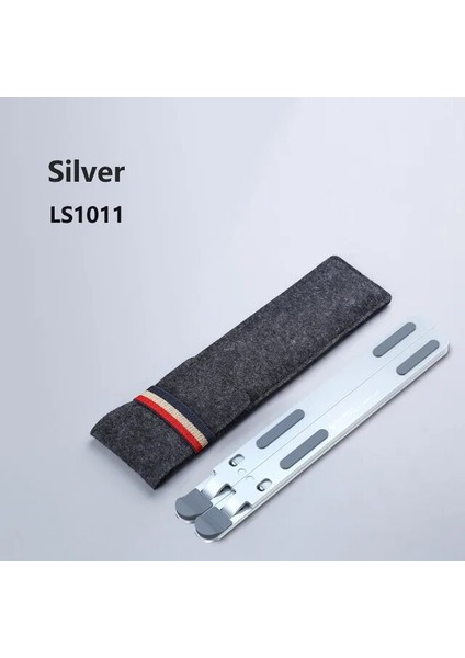 1011-GÜMÜŞ Dizüstü Bilgisayar Standı Raf x Tarzı Ayarlanabilir Katlanabilir Alüminyum Alaşım Ofis Masaüstü Dizüstü Bilgisayar Tutucu Masası 7-15 Inç Macbook Pro Air Için (Yurt Dışından)