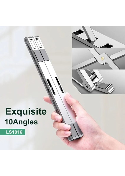 1011-GÜMÜŞ Dizüstü Bilgisayar Standı Raf x Tarzı Ayarlanabilir Katlanabilir Alüminyum Alaşım Ofis Masaüstü Dizüstü Bilgisayar Tutucu Masası 7-15 Inç Macbook Pro Air Için (Yurt Dışından) fiyatları