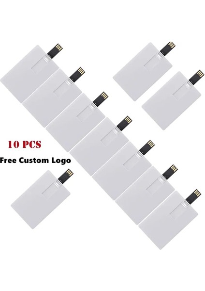 16 GB 10 Adet/grup Promosyon Öğesi Hediyelik Eşya USB Pendrive Oem Logo Baskı 16 GB 32 GB 64 GB Özel USB Flash Sürücü Işletme Adı Kartları Hediye (Yurt Dışından)