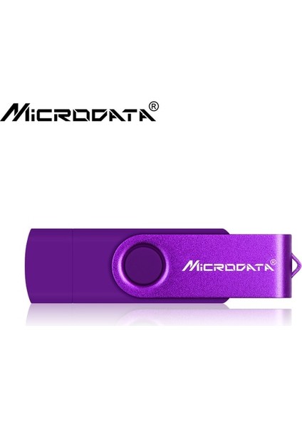 Mor 64 GB Çok Renkli Yüksek Hızlı Tip-C 3'ü 1 Arada Otg USB Flash Sürücü 64 GB 128 GB Kalem Sürücüsü 32 GB Akıllı Telefon Için Pendrive Mikro USB Sopa (Yurt Dışından)