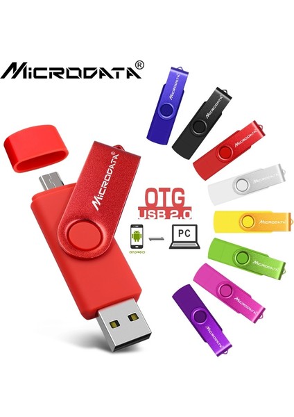 Mor 64 GB Çok Renkli Yüksek Hızlı Tip-C 3'ü 1 Arada Otg USB Flash Sürücü 64 GB 128 GB Kalem Sürücüsü 32 GB Akıllı Telefon Için Pendrive Mikro USB Sopa (Yurt Dışından)