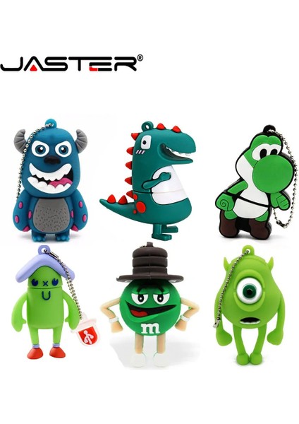 Yeşil 32GB Jaster Yaratıcı Karikatür USB Flash Sürücü 2.0 Hayvan Şekli Bellek 8gb 16GB 32GB 64GB Yeşil Kurbağa Flash Sürücü Sevimli Öğrenci Çocuk Hediye (Yurt Dışından)