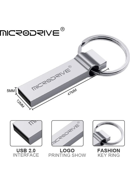 Siyah 64 GB Yeni Mikro Sürücü USB Flash Sürücü U Disk Su Geçirmez Metal Gümüş Hafıza Çubuğu Kalem Sürücü 16 GB 32 GB 64 GB 128 GB Mini Pendrive (Yurt Dışından) fırsatları