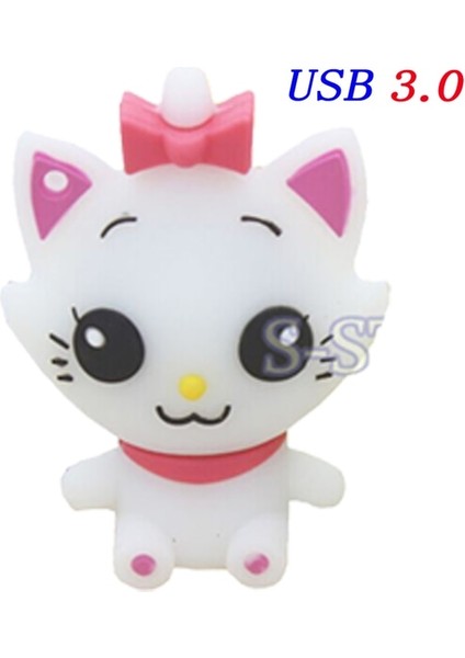 Beyaz Kedi 32GB Jaster Sevimli Karikatür Hayvan Penguen Baykuş Kalem DRIVE128GB U Disk 64GB Kurbağa Memory Stick 32GB Arı Pendrive 8gb USB 3.0 Flash Sürücü (Yurt Dışından)