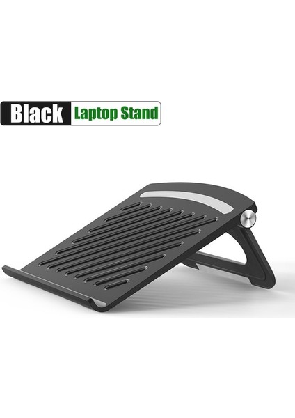 Siyah Goojodoq Dizüstü Bilgisayar Standı Suporte Dizüstü Taşınabilir Standı Katlanabilir Destek Tabanı Dizüstü Bilgisayar Tutucu Soğutucu Braketi Macbook Pro iPad Için (Yurt Dışından)