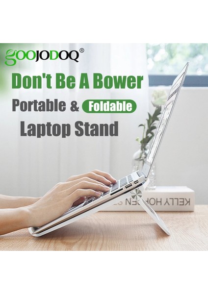 Siyah Goojodoq Dizüstü Bilgisayar Standı Suporte Dizüstü Taşınabilir Standı Katlanabilir Destek Tabanı Dizüstü Bilgisayar Tutucu Soğutucu Braketi Macbook Pro iPad Için (Yurt Dışından) fiyatları