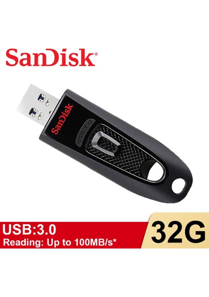 256 GB Sandisk Ultra USB 3.0 Flash Sürücü CZ48 16 GB 32 GB 64 GB 128 GB 256 GB Kalem Sürücü 100 Mb/s USB Sopa Masaüstü Dizüstü Netbook U Disk Için (Yurt Dışından)
