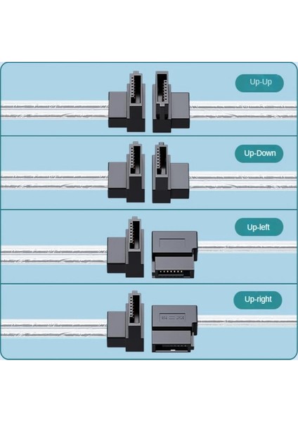 St-Left 30CM Gümüş Sata 3.0 Veri Kablosu Sata Iıı Sata 3 Kablo 10CM-2M Kilitleme Mandallı Düz Sağa Sola Yukarı Aşağı Açı 90 Derece 6gb (Yurt Dışından)