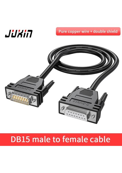DB15 Erkekten Erkeğe 8m 26,5 Feet Endüstriyel Sınıf DB15 Kablo Erkekten Erkeğe Dişiden Dişiye 15 Pinli Veri Kablosu 2 Sıra 15 Pinli Seri Port Paralel Port Kablosu (Yurt Dışından) fiyatları