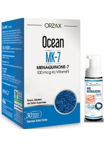 Ocean Mk-7 30 Kapsül - Diş Beyazlatıcı Köpük