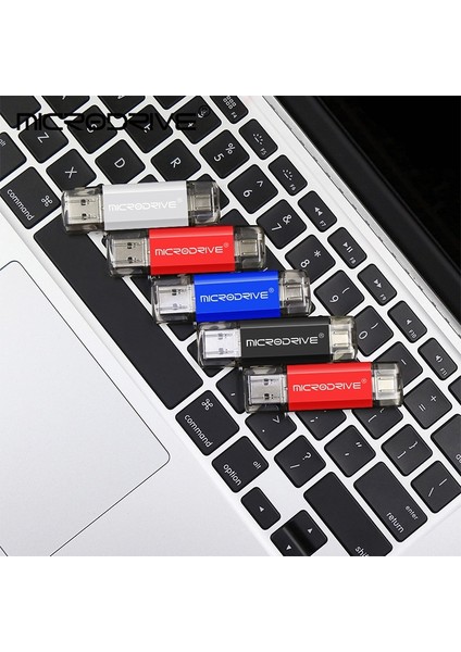 Mavi 128GB Pendrive Tip C Otg USB Flash Sürücü 128GB 64GB 32GB USB Memory Stick 2.0 Pendrive Tip-C Cihaz Için Yüksek Hızlı (Yurt Dışından)