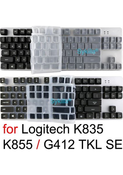 Pembe K835 Klavye Kapak Logitech K835 K855 Tkl G412 Tkl Se Logi Mekanik Koruyucu Koruyucu Kılıf Şeffaf Silikon (Yurt Dışından) fiyatları