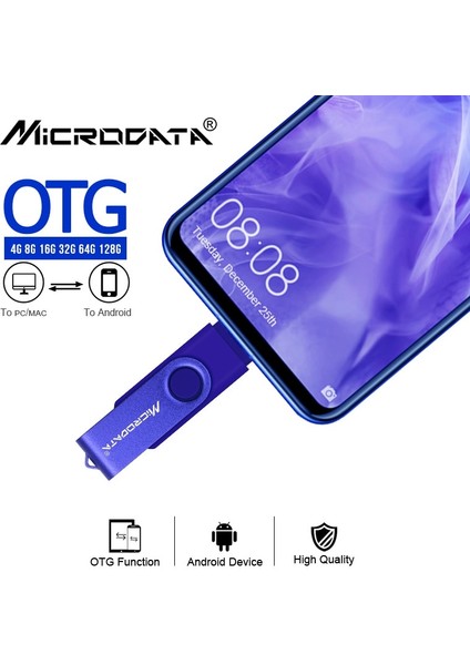 Sarı 64GB USB Flash Sürücü Otg Tip-C 64 GB 32 GB 16 GB 8 GB 4gb 128GB 256GB Pendrive 2'si 1 Arada Mikro USB Bellek Çubuğu, C Tipi Adaptörle (Yurt Dışından) modelleri