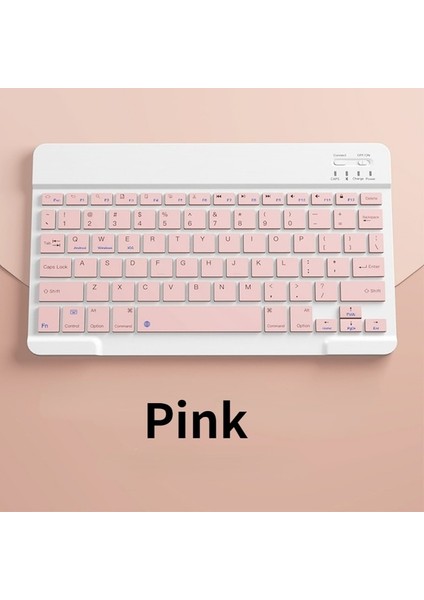 7 Inç Pembe 2023 Yeni iPad Bluetooth Kablosuz Klavye Şarj Edilebilir Dilsiz Ultra Ince Mini Android Ios Windows Telefon Tablet Için Uygun (Yurt Dışından)