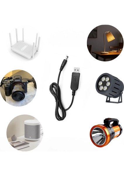 1 Adet 12V Kablo USB Güç Artırma Hattı Dc 5V Için 12V 9V Step Up Modem Dönüştürücü Kablosu 5.5x2.1mm Fiş USB Dc Kablosu Için Wifi Yönlendirici Lamba Hoparlör (Yurt Dışından) modelleri
