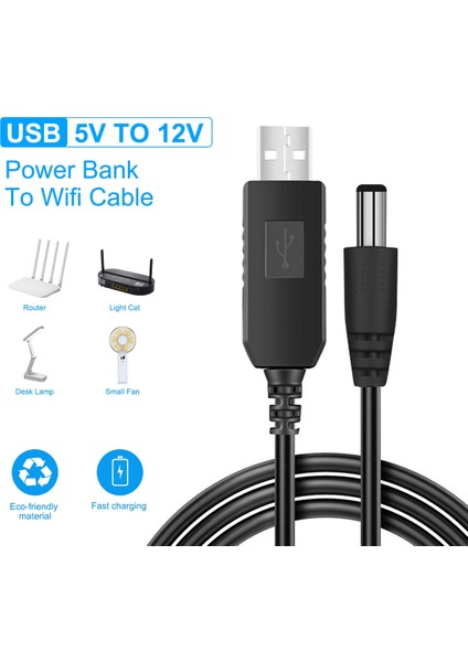 1 Adet 12V Kablo USB Güç Artırma Hattı Dc 5V Için 12V 9V Step Up Modem Dönüştürücü Kablosu 5.5x2.1mm Fiş USB Dc Kablosu Için Wifi Yönlendirici Lamba Hoparlör (Yurt Dışından) indirimleri
