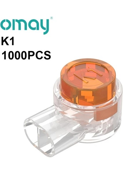 K1 1000 Adet Omay K1 K2 K3 Konnektör Sıkma Bağlantısı RJ45 RJ11 Su Geçirmez Kablolama Ethernet Telefon Kablo Kordonu Ağ Terminalleri 500/1000 Adet (Yurt Dışından)