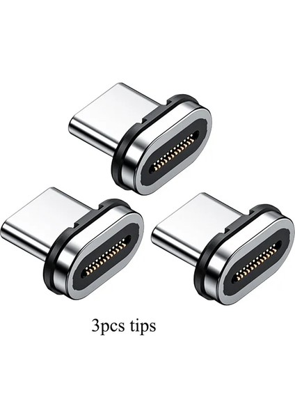 3 Adet Ipuçları Fonken 24PINS USB 4 Manyetik Adaptör Tip C 140W Macbook Pro Air Için Samsung 40G 20G 8K@60Hz USB C Hızlı Şarj Mıknatıs Dönüştürücü (Yurt Dışından)