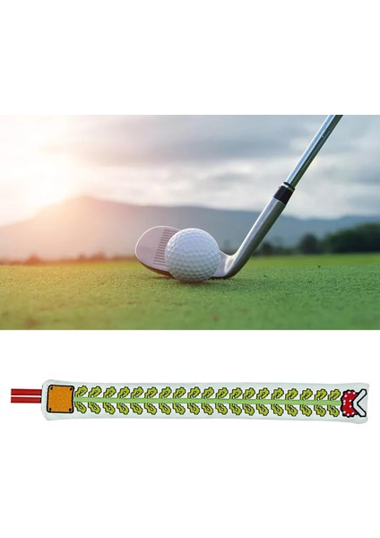 Golf Hizalama Çubuğu Başörtüsü Spor Aksesuarları Golf Hizalama Rod Kapağı Beyaz (Yurt Dışından)