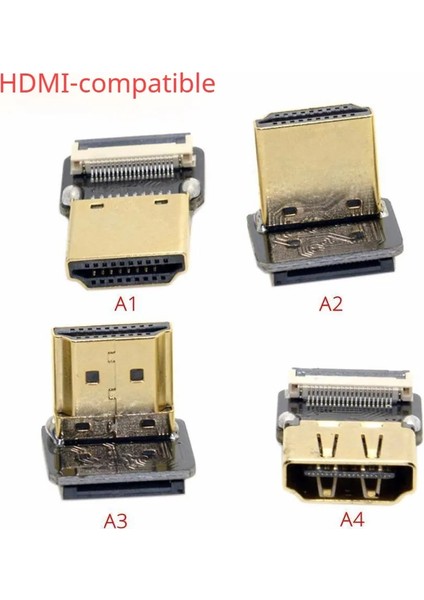 D2-D2 20 cm A1 Ultra Ince Düz Fpv HDMI Uyumlu Kablo Esnek Mini HDMI Mikro HDMI Şerit Tel 30 cm Kısa Fpc Ffc (Yurt Dışından)