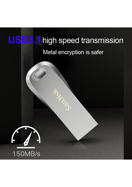 256GB Sandisk 100% Orijinal Orijinal Metal Şifreleme Flash Sürücü USB 3.1 32GB 64GB 128GB 256GB 512GB 150 Mb/s Yüksek Kaliteli USB Sopa (Yurt Dışından) fırsatları
