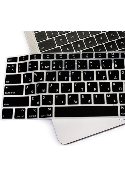 Hava 13 Dokunmatik Rus Silikon Klavye Kapak Macbook Air 12 13 14 15 16 Pro Dokunmatik Bar A1932 A2338 A1706 A2159 A2485 A2681 Koruyucu Cilt (Yurt Dışından) modelleri